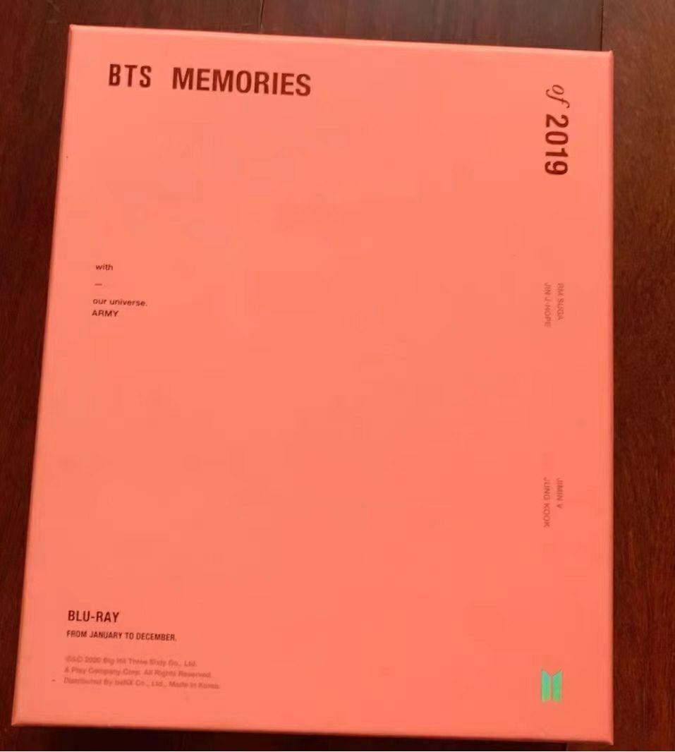 BTS MEMORIES of 2019 Blu-ray  JINトレカ付 BTS Memories 2019 Blu-ray Photocard V Jungkook JIMIN SUGA RM J