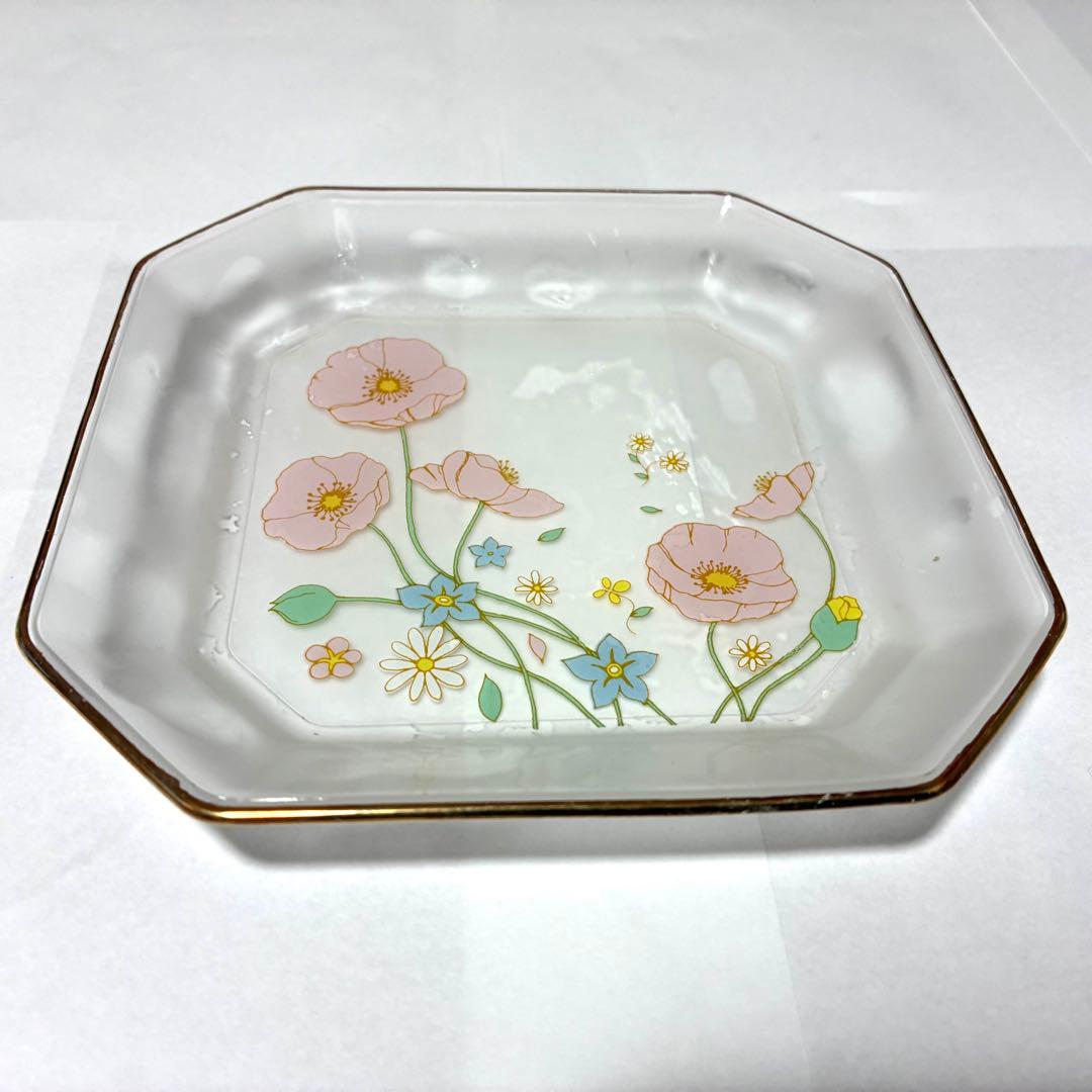 花柄 八角形皿 5枚セット - メルカリ