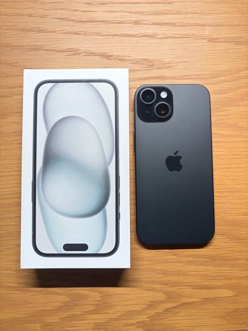 iPhone15 128GB ブラック 本体 iPhone 15 128GB - ブラック（SIMフリー）[整備済製品] - Apple（日本）