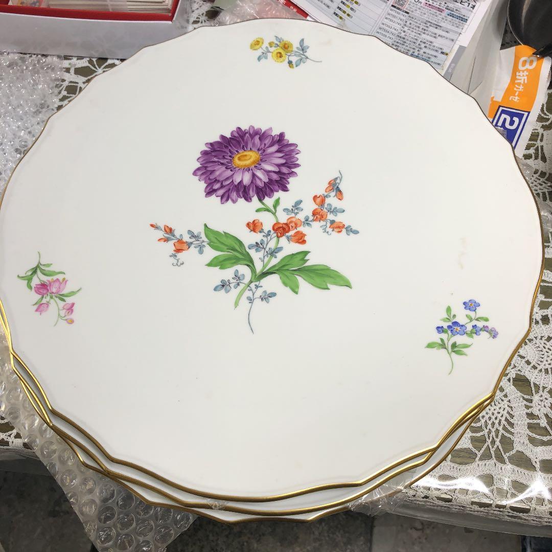 マイセン　絵皿 マイセン「果物文 透かし装飾絵皿6客組 B」《アンティックかとう》