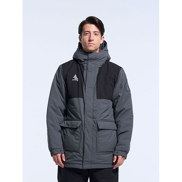 新品スボルメ発熱中綿ジャケット灰黒 - メルカリ