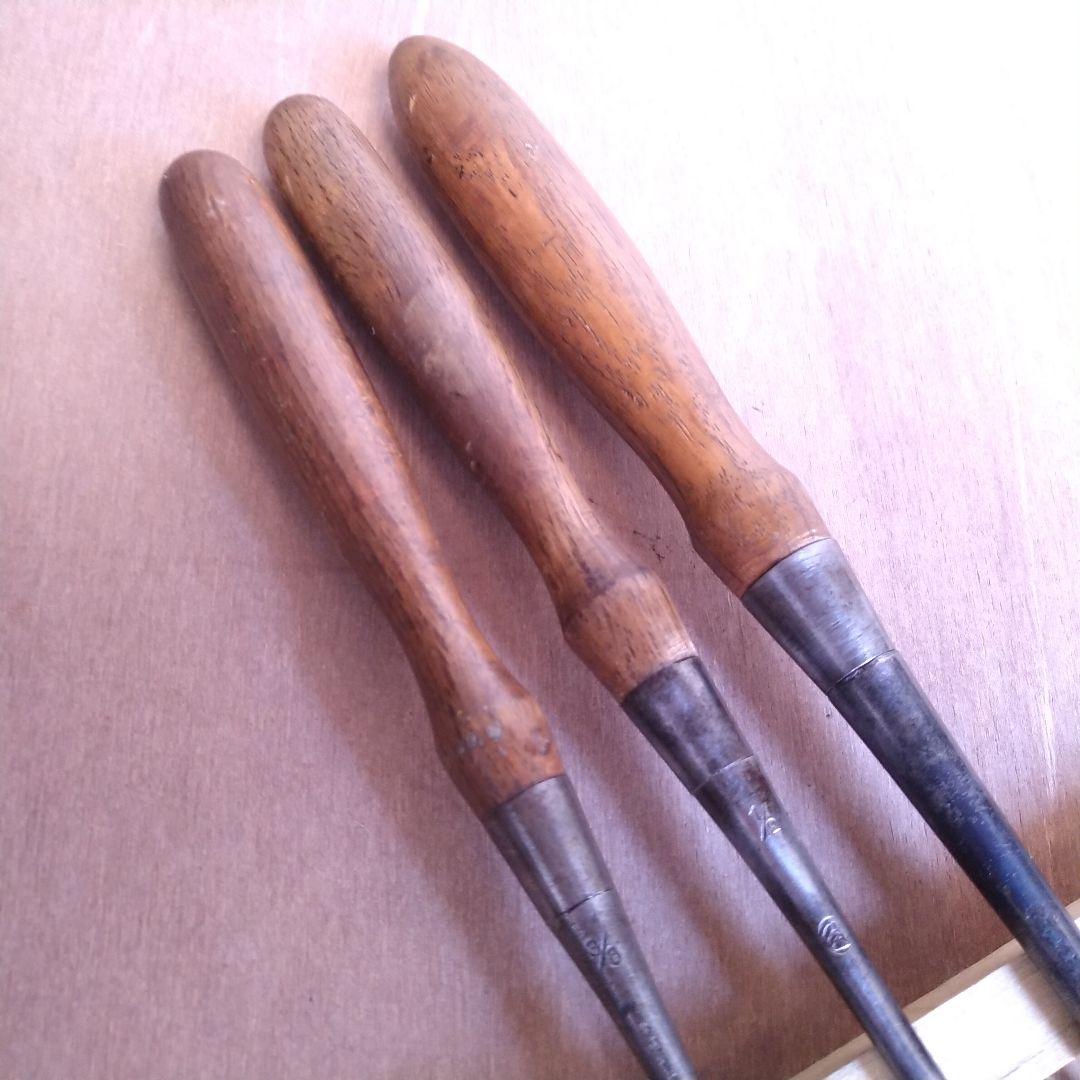外丸コテノミ 彫刻ノミ 3本組 - メルカリ