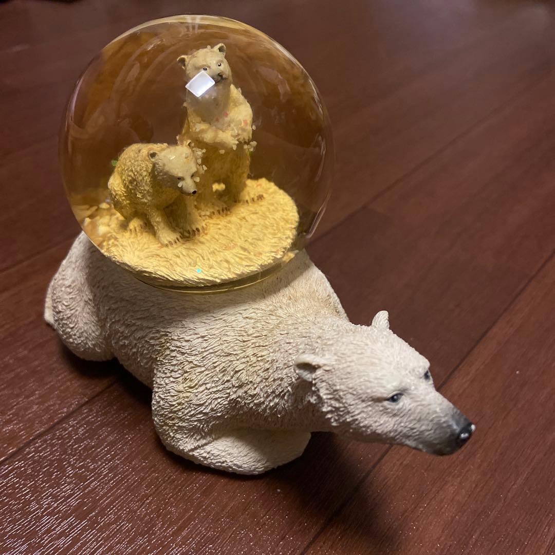 シロクマ親子 スノードーム twinkle社 - メルカリ