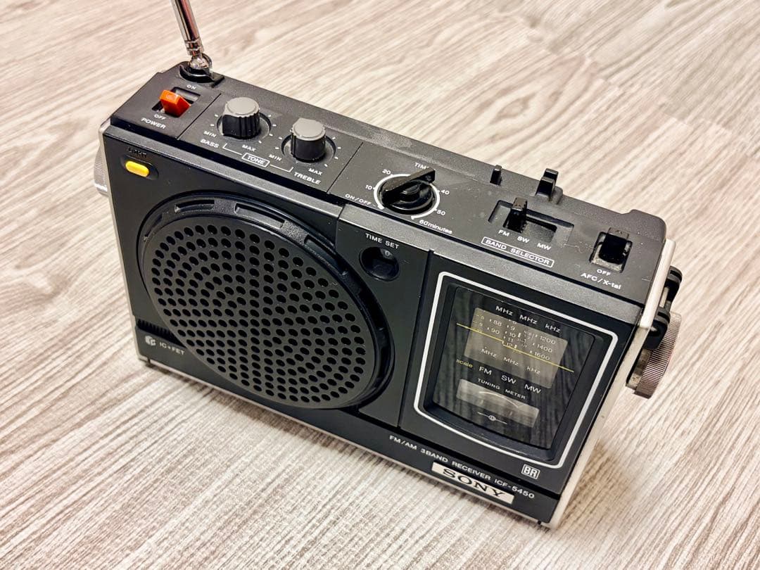 SONY ICF-5450 ラジオ　動作確認済 Sony ICF-5450 Vintage used FM/AM radio 3BAND Receive Confirmed