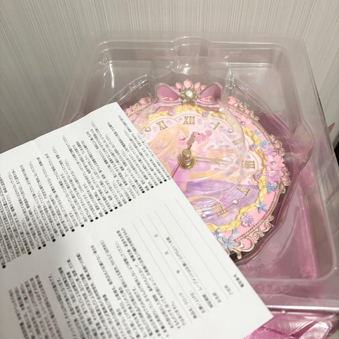 廃盤・希少】ディズニーストア限定 ラプンツェル 時計 壁掛け 置き時計