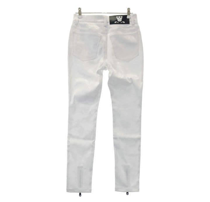 MARK & LONAマークアンドロナ レディースパンツ ホワイト裾ジッパー