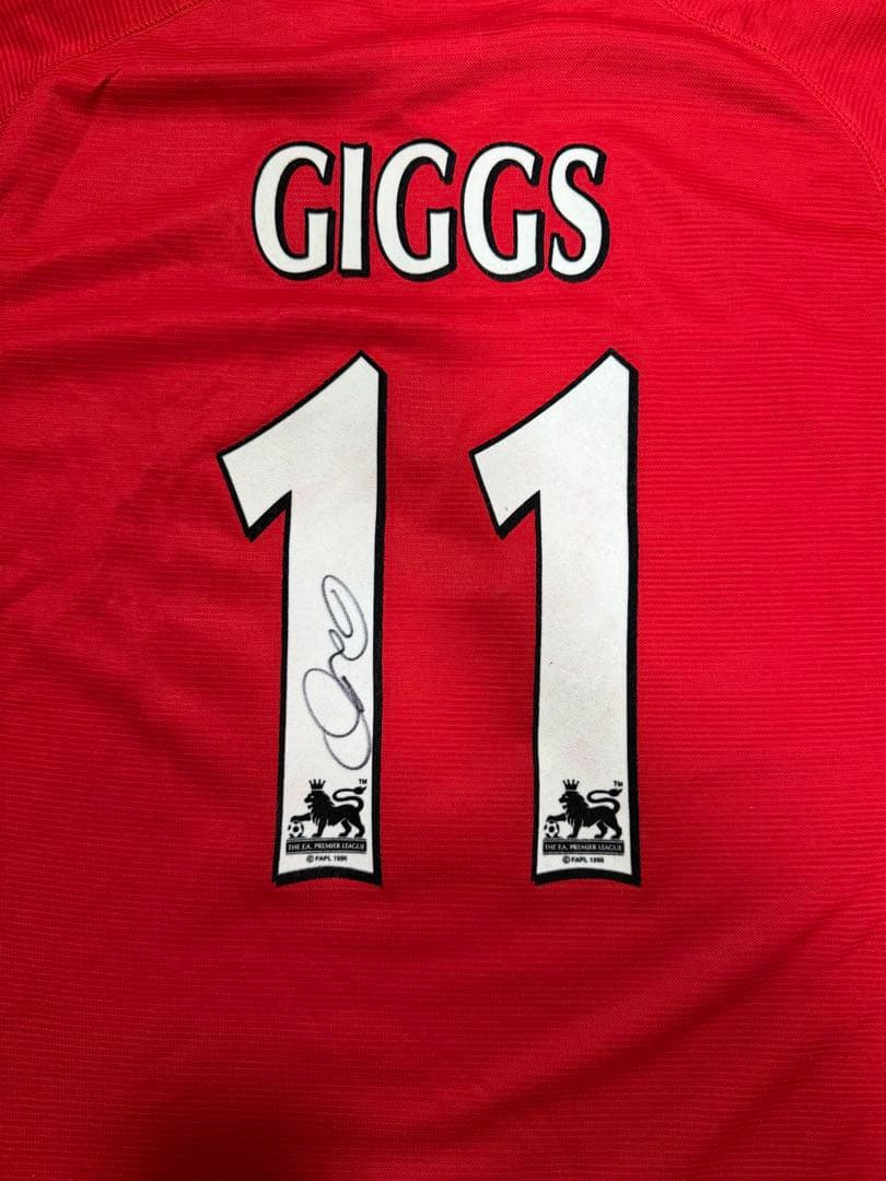 ライアン・ギグス 直筆サイン マンチェスターU ユニフォーム