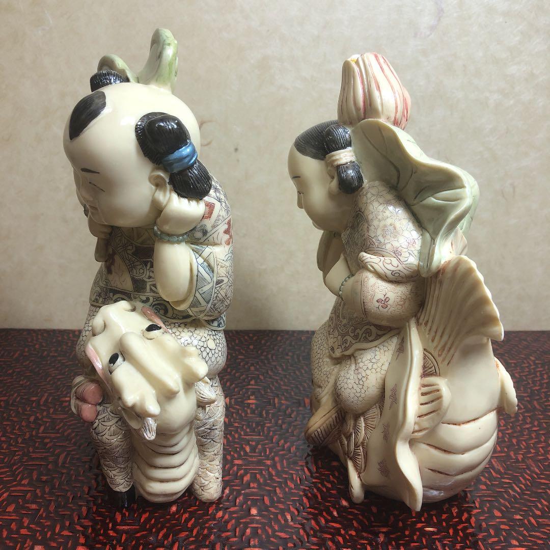 中国 置物 人形 男の子 女の子 - メルカリ