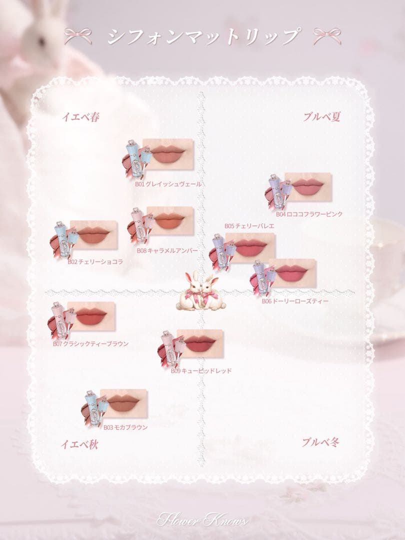 フラワーノーズ バニーガーデンテイルズ 豪華12点ピンクセット 新作