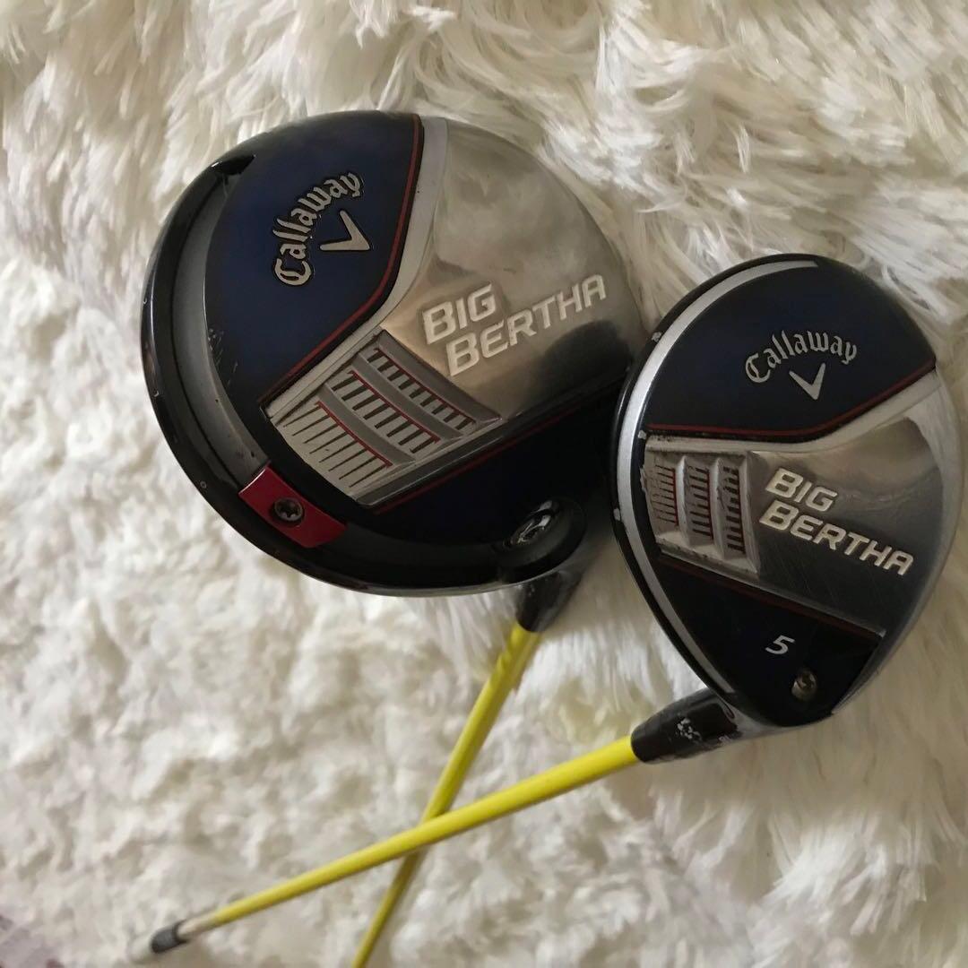 ★Callawayキャロウェイ ビッグバーサ　W/1 9° FW ♯5 2本 フェアウェイウッド ビックバーサ BIG BERTHA Fairway Woods #5