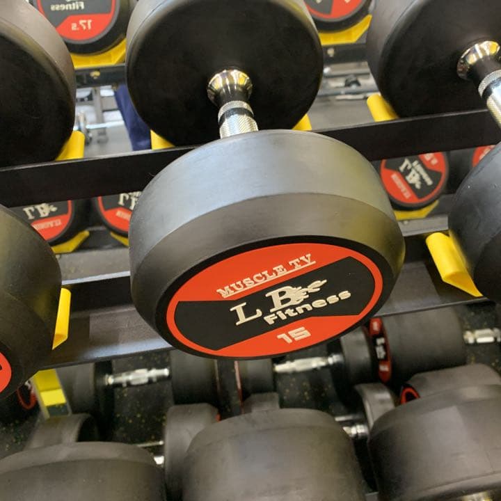 ラバーダンベル　32.5kg 2個