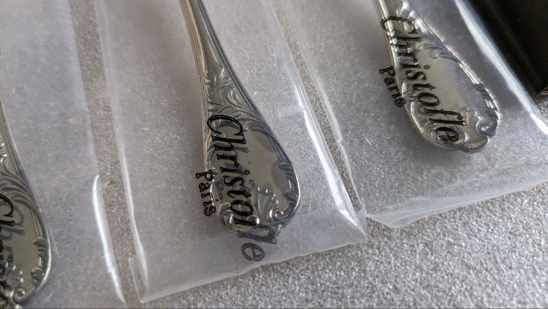 箱なし　13.5cm コーヒースプーン4本セット　マルリー　クリストフル