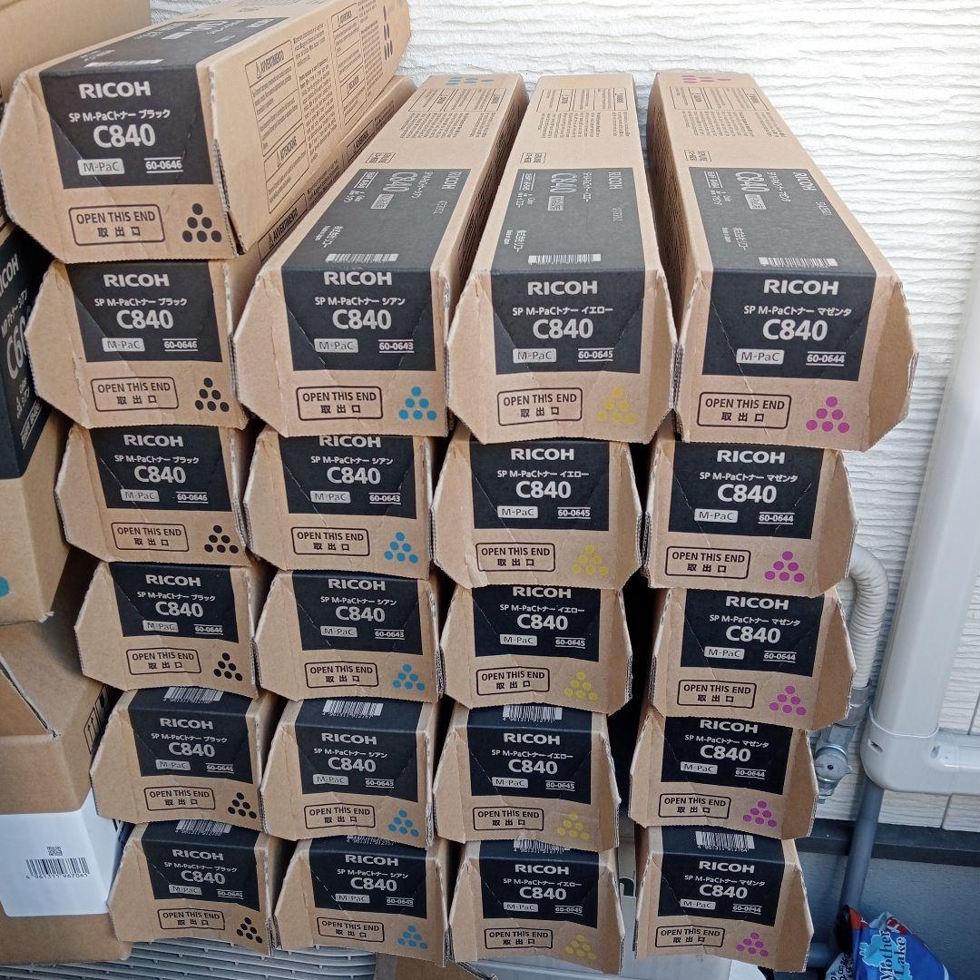 リコー SP M-Pacトナー C840 21本セット 未開封】リコー RICOH SP M-PaC トナー C840 4色セット - メルカリ