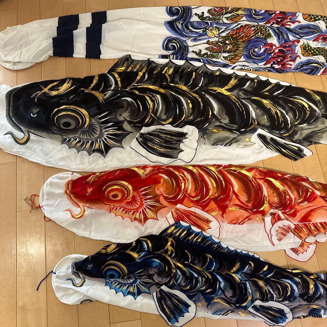 鯉のぼり こいのぼり 金箔 山本寛斎 ちりめん織 - メルカリ