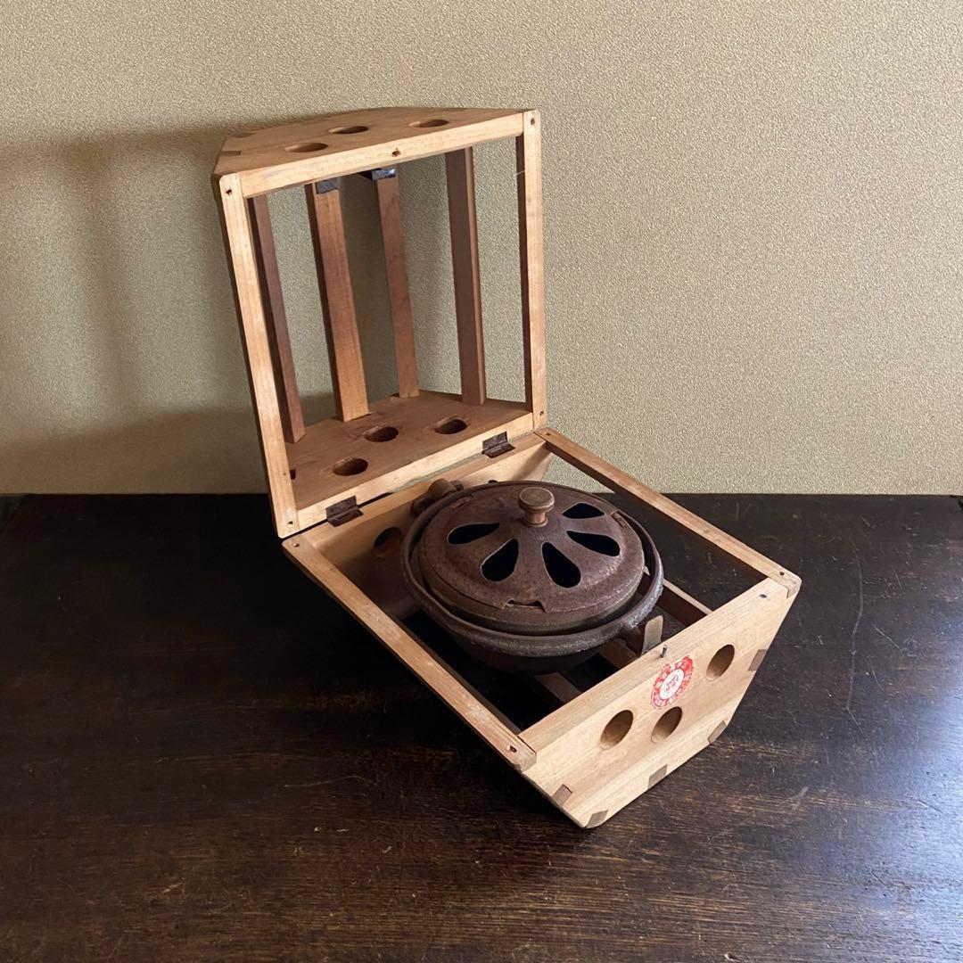 こたつあんか 回転こたつ 豆炭あんか 鋳物鉄器 やぐら炬燵 レトロ