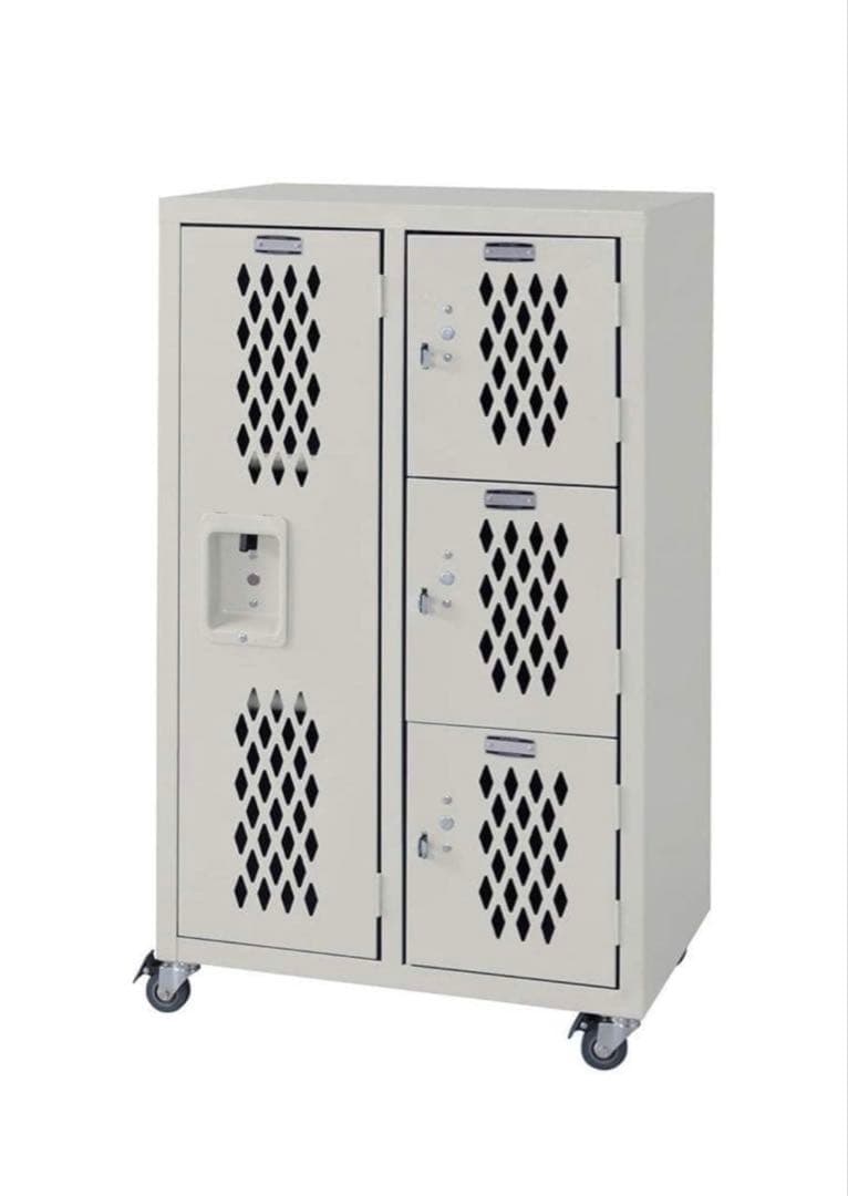 新品 未使用品 東谷 AZUMAYA ロックスチールチェストL アイボリー スチールロッカー キャスター付き ロックロッカー スチールチェスト 鍵