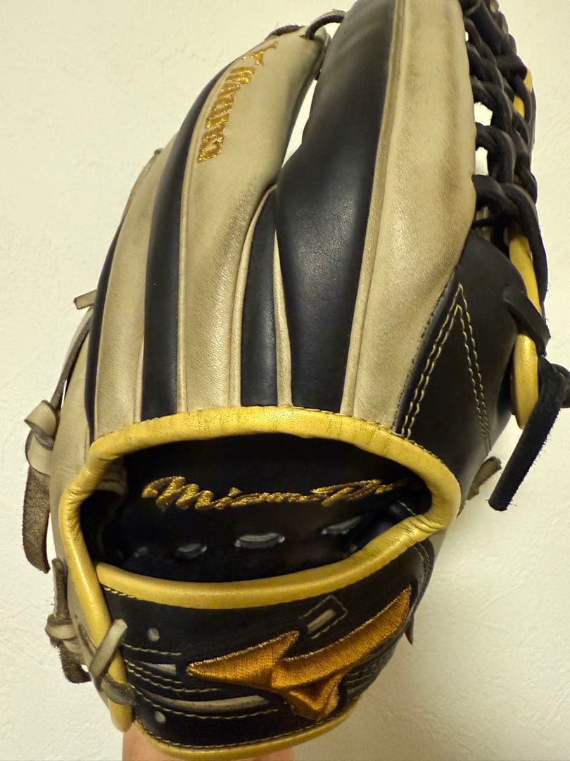 中古/定価6万】ミズノプロ 外野手 西川型グラブ 黒ブロンド - メルカリ