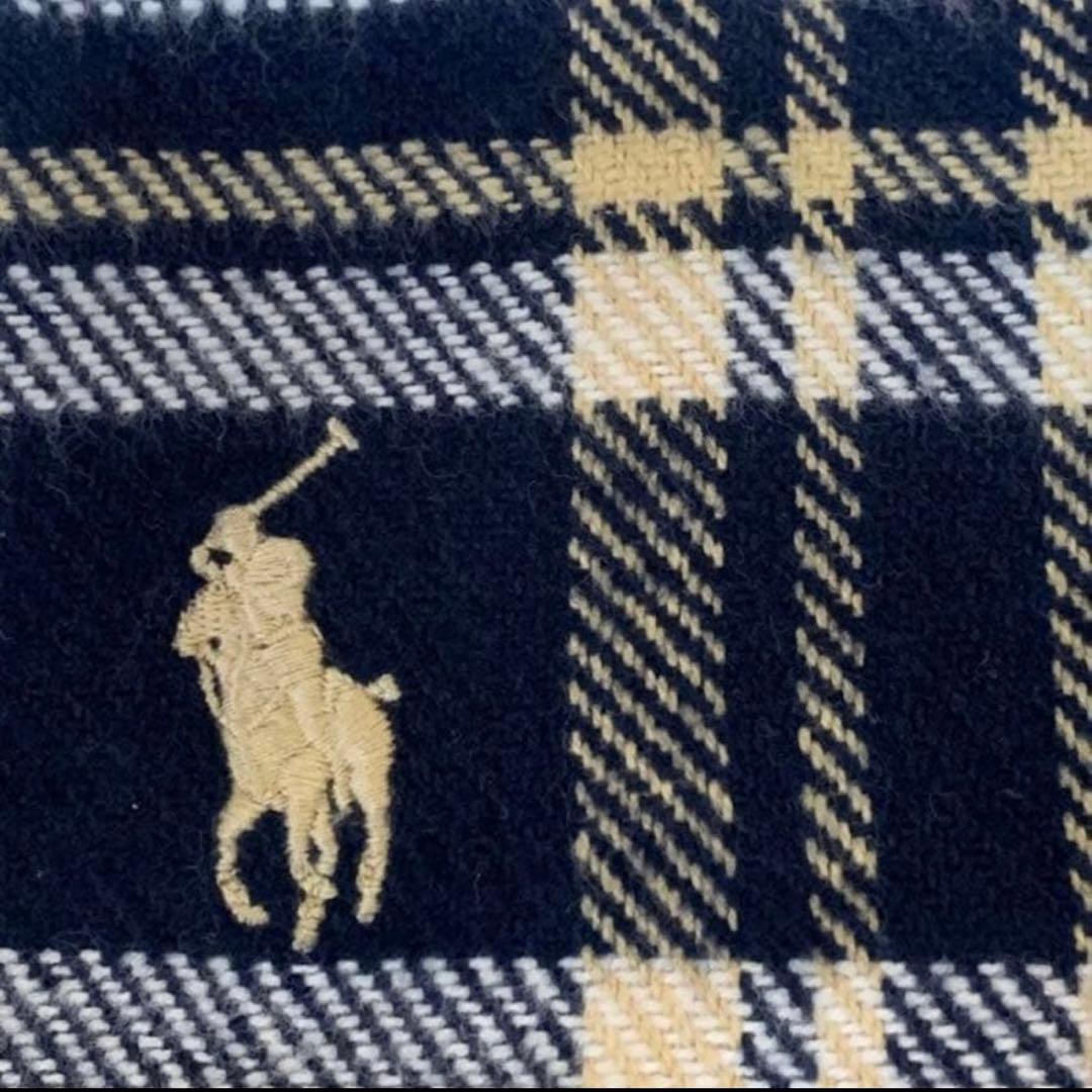 新品・タグ付】ラルフローレン ハーフブランケット チェック - メルカリ