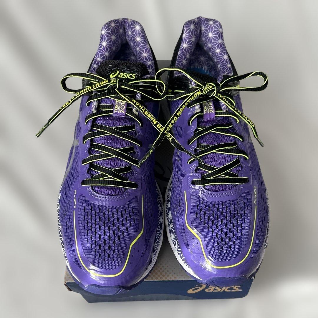 asics 東京マラソン10周年モデル ランニングシューズ27.0cm 紫 - メルカリ