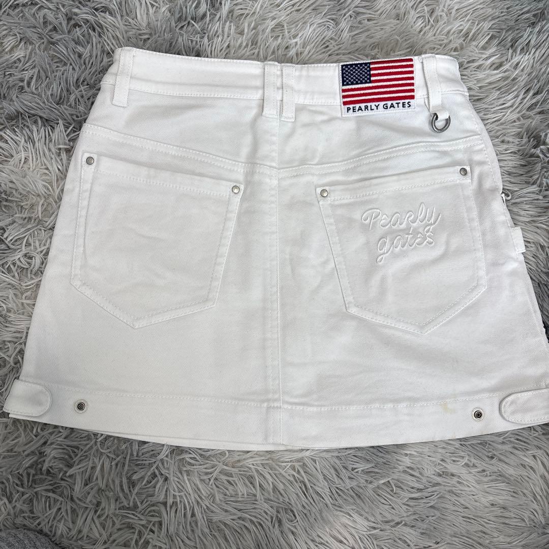 PEARLY GATES ホワイトスカート - メルカリ
