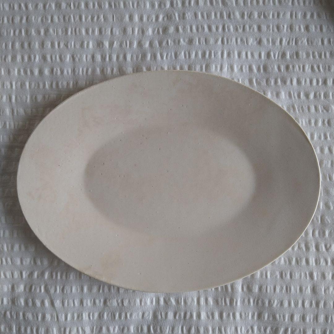 眞砂眞砂子 さん/オーバルリムプレート L(29.5cm) 白マット×2枚セット
