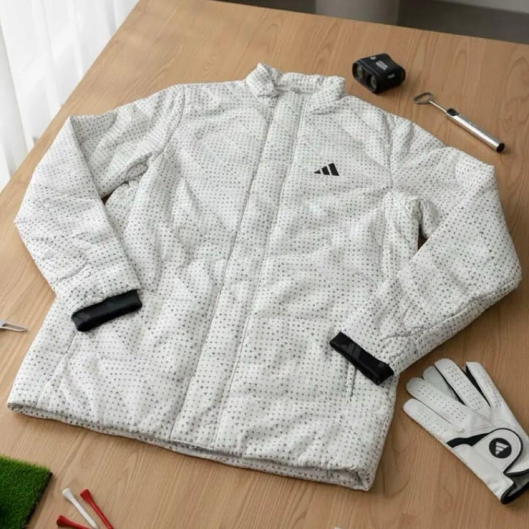 ⭐︎冬物限定SALE【新品タグ付】アディダスゴルフ フルジップジャケット XL adidas（アディダス） ゴルフジャケット メンズ ゴルフウェア adidas
