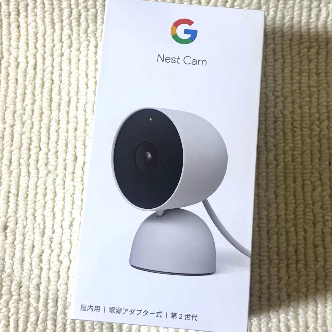 【新品未開封品】 Google Nest Cam 第2世代 屋内用　防犯カメラ Google GA09973-JP セキュリティカメラ Nest Cam Indoor Snow