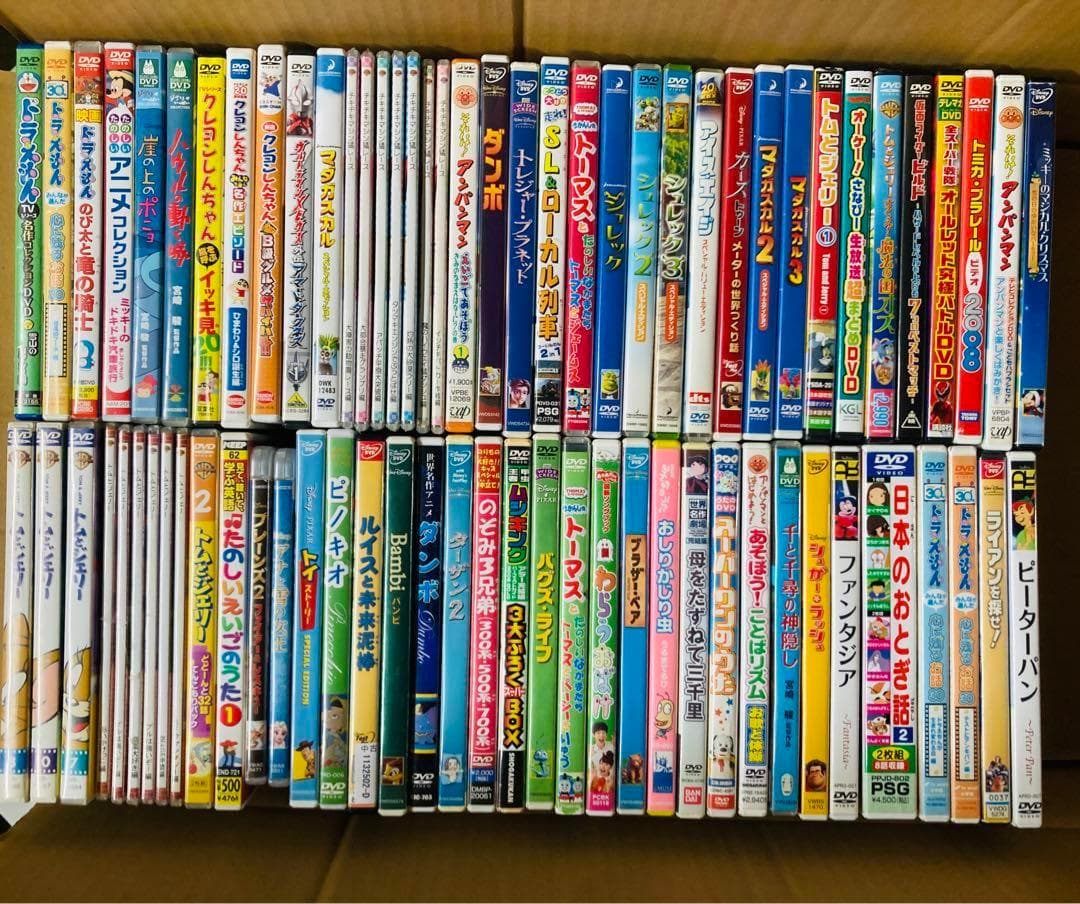 子ども向け DVD まとめ売り 75本セット ディズニー ジブリ キッズ 大量