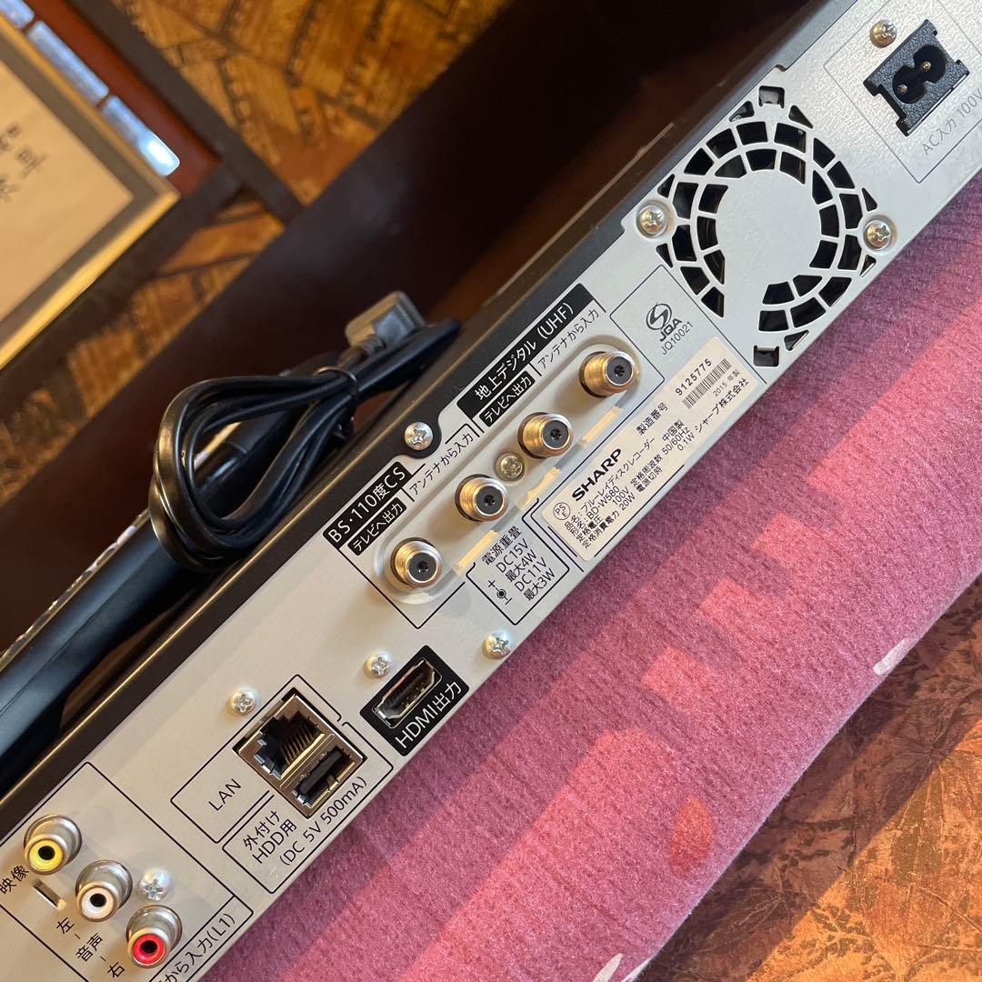 SHARP BD-W580 12倍録 500GB 純正リモ等付フル装備 完動品！