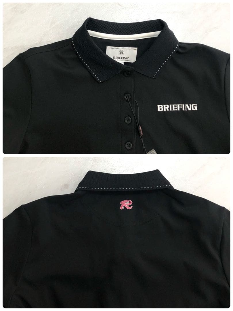 新品 25年モデル】BRIEFING GOLF ポロシャツ ブラック ロゴ S - メルカリ