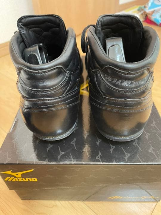 ミズノプロ スパイク 縫いP コバ金付 27.5cm 中古美品