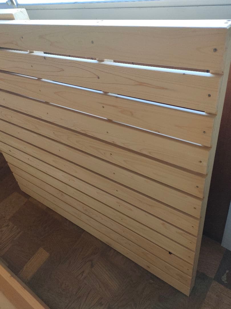 引取：兵庫県西宮市】ひのき100％でがっしりした木製すのこベッド