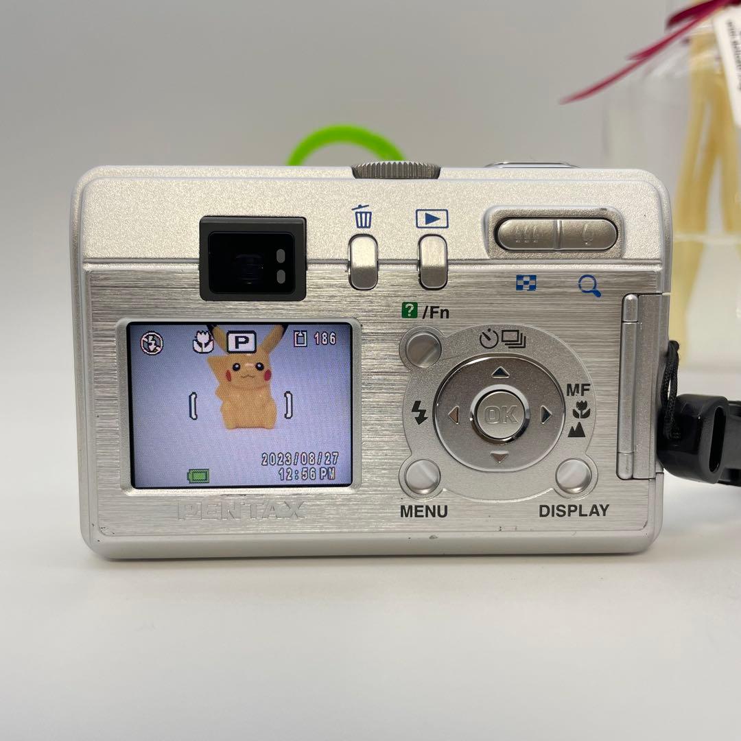 動作確認済✨PENTAX Optio S40✨スマホ転送OK 単三電池 可愛い