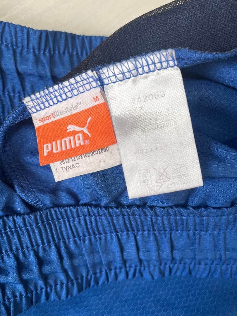 PUMA ピステ・ウィンドブレーカー 青/黄 上下セット - メルカリ