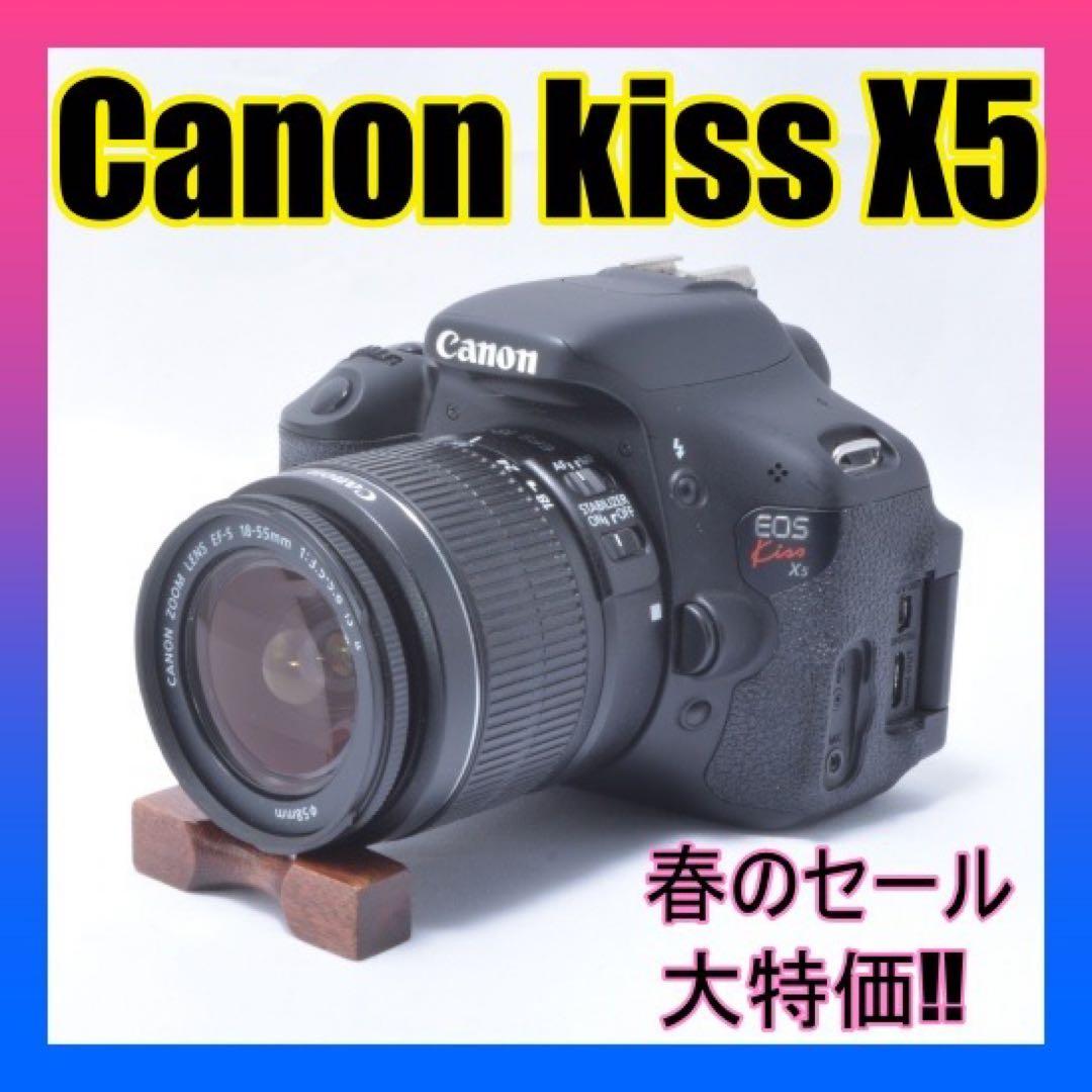 特価❣️美品ですが少し訳あり❣️Canon kiss X5 標準レンズセット