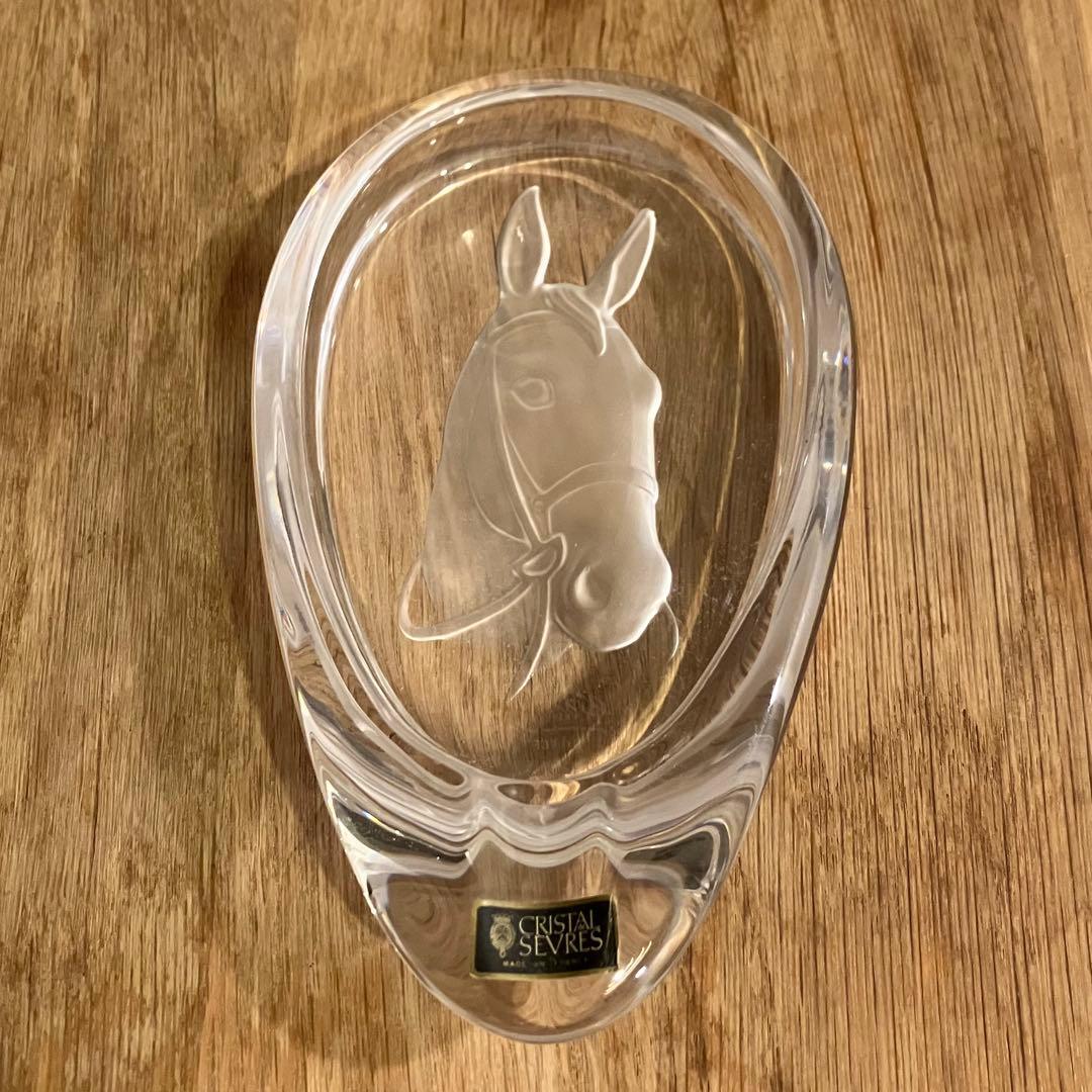 CRISTAL de SEVRES セーブル クリスタル 灰皿 馬 - メルカリ