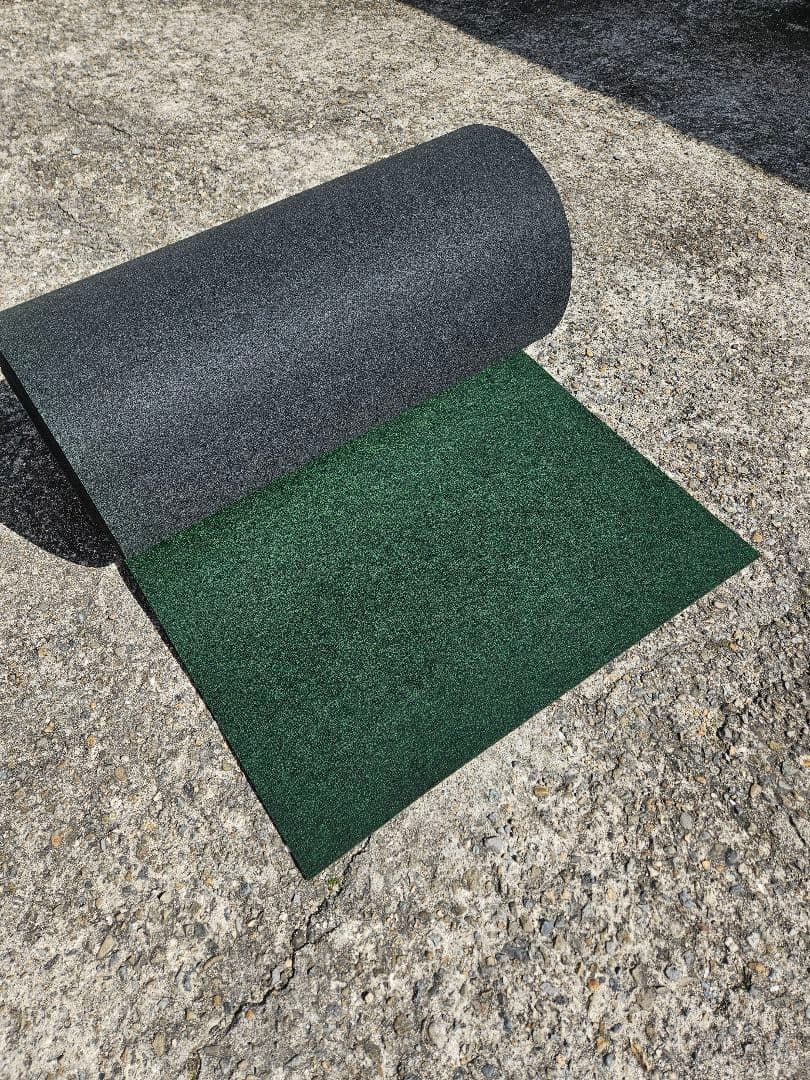 新品】本格ポリエステル不織布 防草シート(グリーン)厚手 巾1m×40m