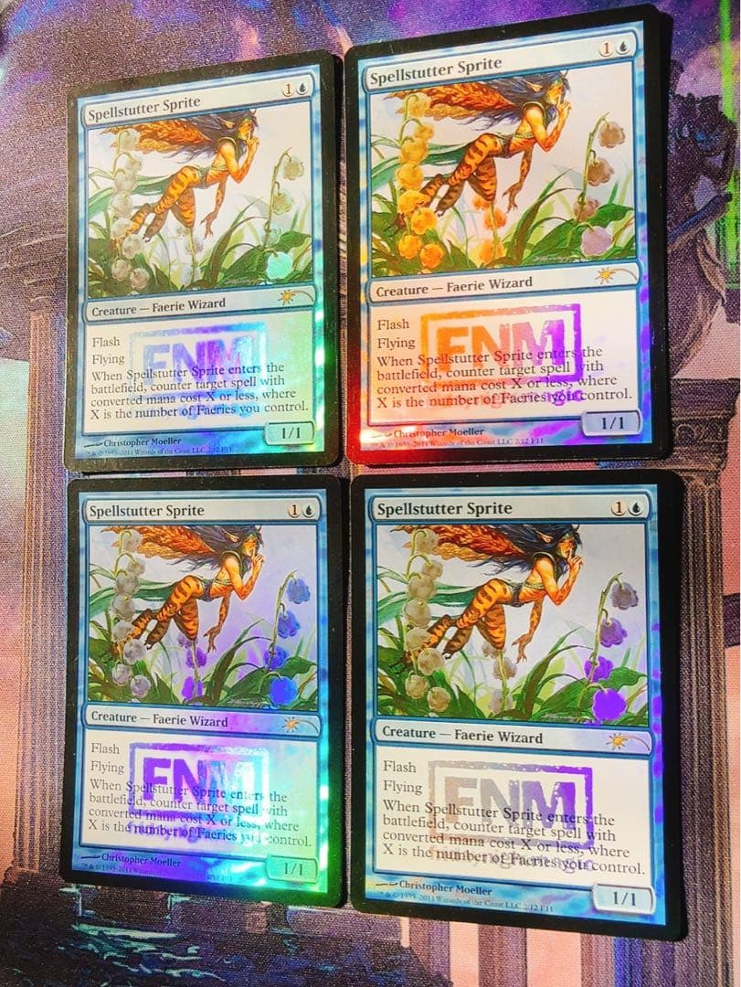 FNMプロモfoil】呪文詰まりのスプライト 英語 4枚セット - メルカリ