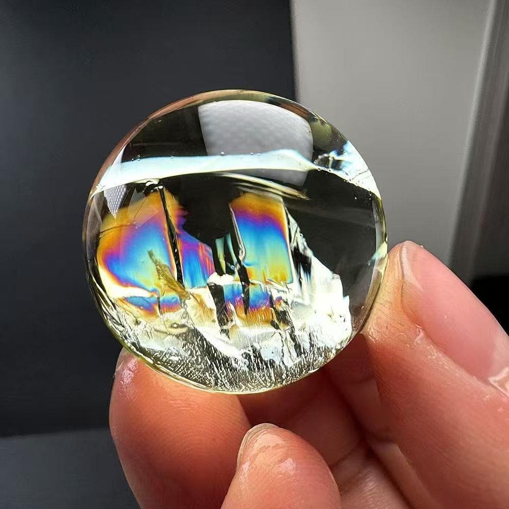 AAAA級金運UPレインボー天然シトリン丸玉B0113/YS/6001/169C - メルカリ