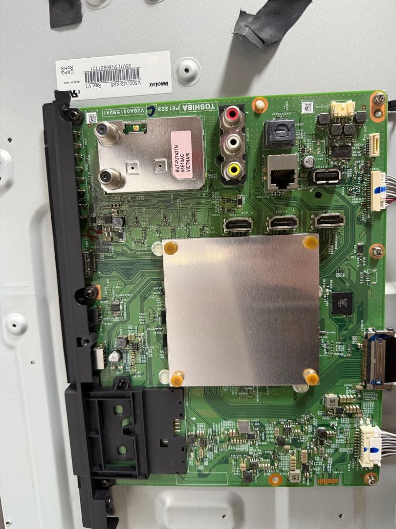 東芝 REGZA レグザ 50型 4K液晶テレビ 50M510X メイン基板 - メルカリ