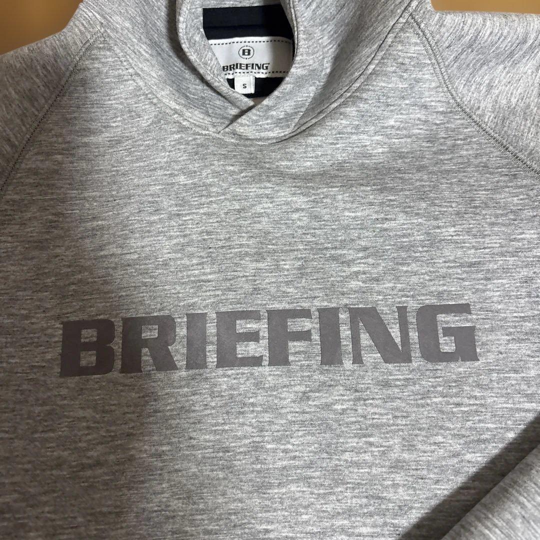 BRIEFING グレー フード付きパーカー S - メルカリ