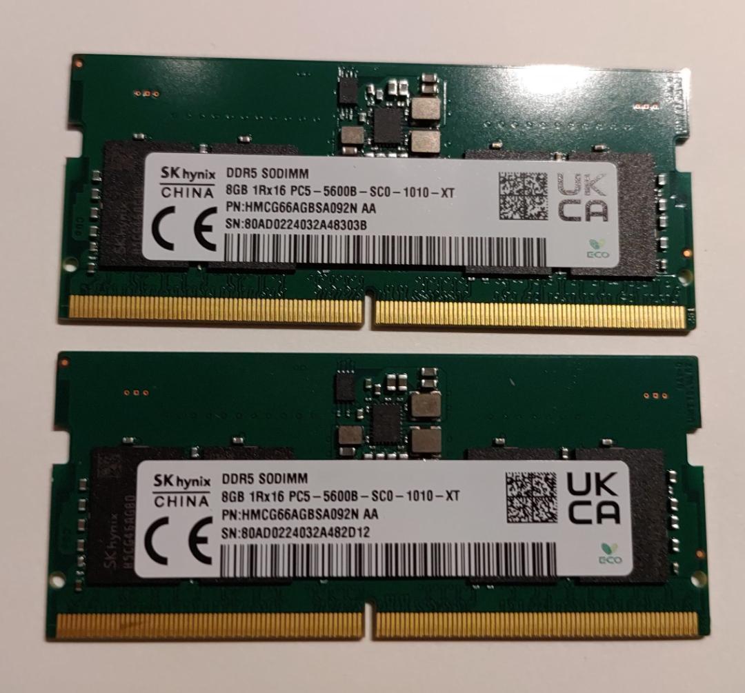 SK hynix 16GB (2x8GB) DDR5-5600 SODIMM - メルカリ