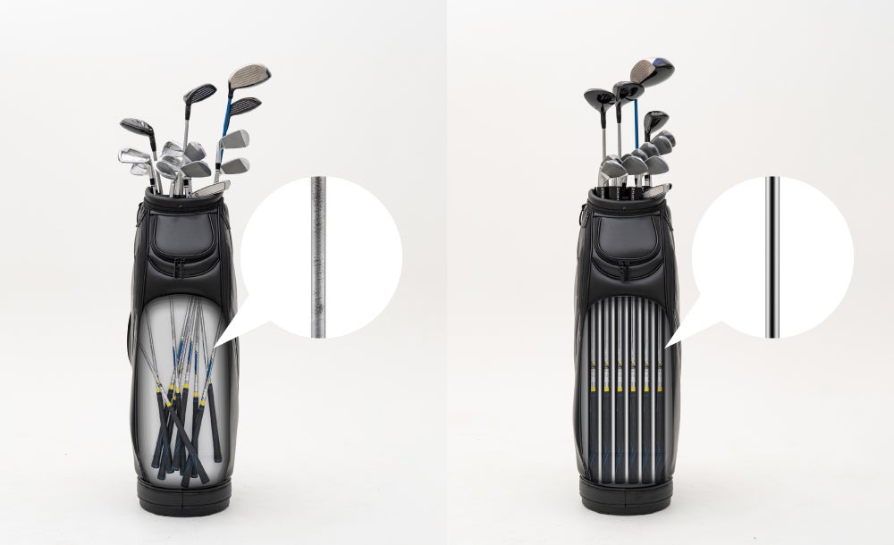 14本のクラブを個別に保護＆整理できるゴルフクラブケース！クラブ