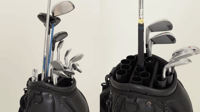 14本のクラブを個別に保護＆整理できるゴルフクラブケース！クラブ