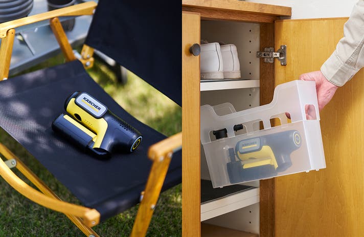 高圧洗浄機がここまでコンパクトに！】どこでも洗える。ケルヒャー