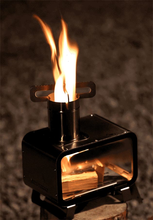 求めていたミニサイズで家の中でも野外でも炎で癒しタイム【卓上薪