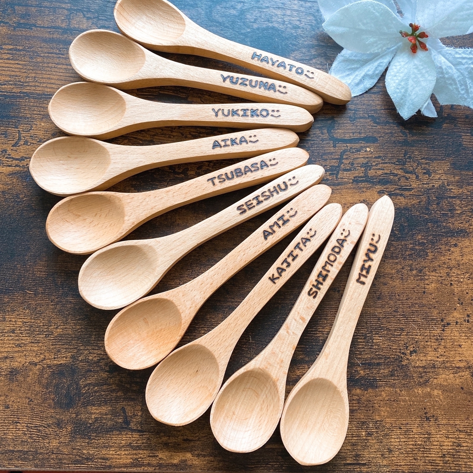 卒園卒業記念品に大人気!!》記号が選べる名前入りスプーン♡*゜名入れ