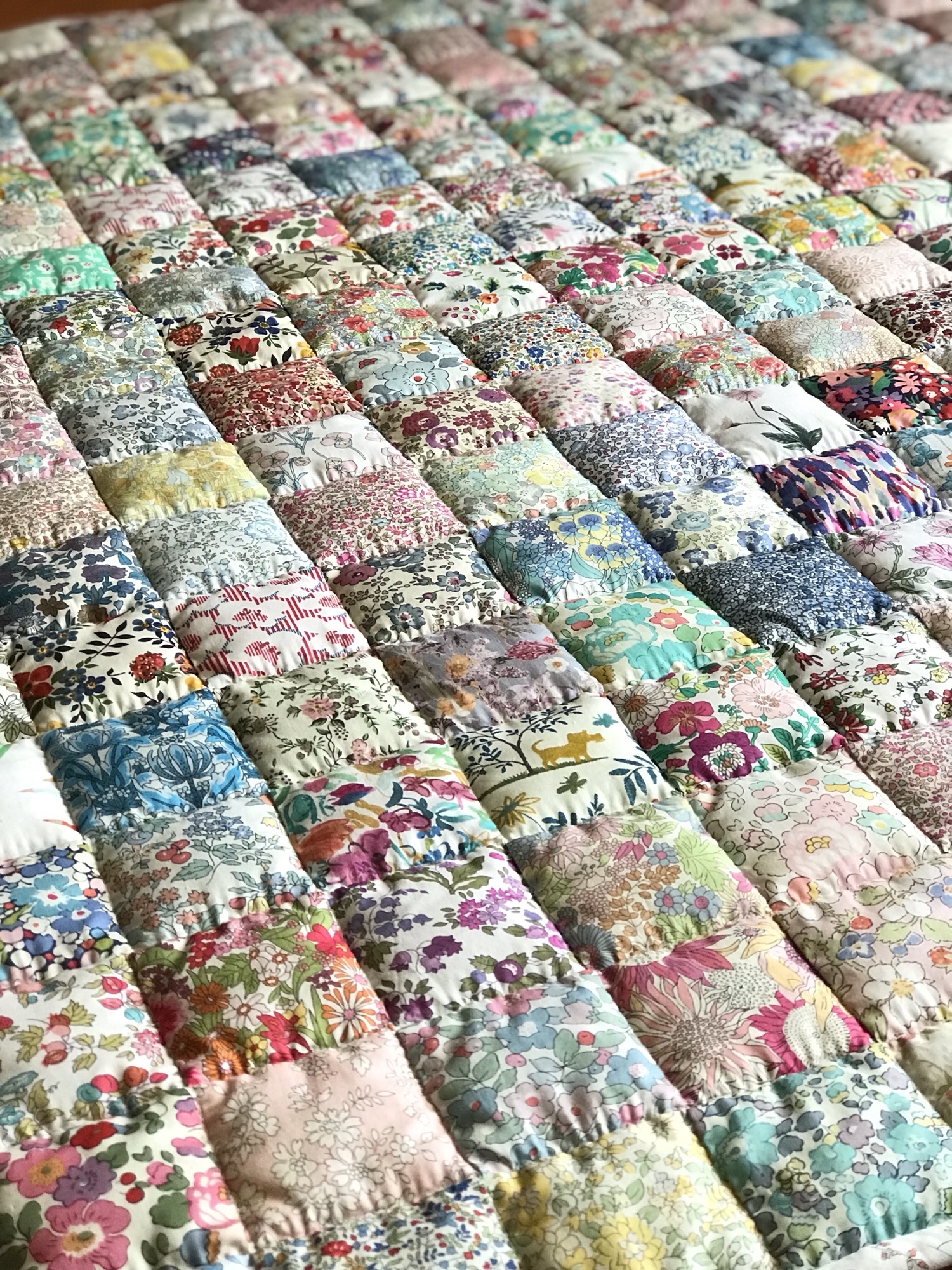 パッチワークキルトマット＊リバティflower - EMIMUKU'S GALLERY