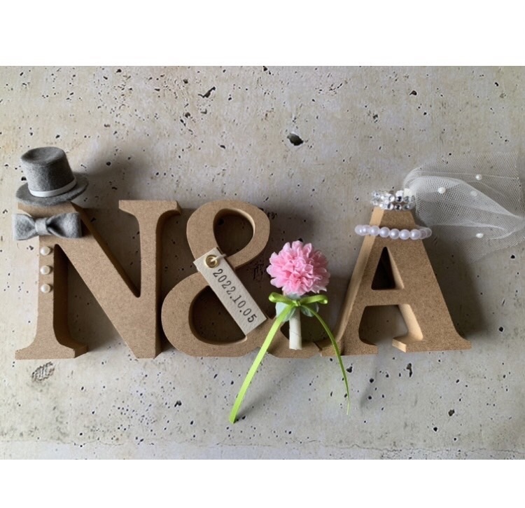 イニシャルオブジェ 結婚式 - SMILE©️RAFT GALLERY | minne byGMO