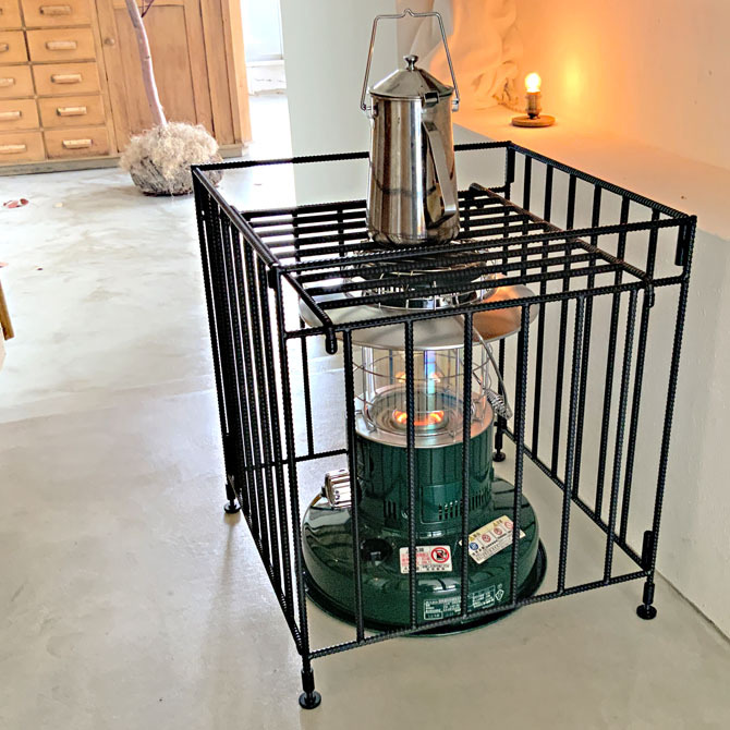 Mサイズ 】折りたたみ式 ストーブガード コンパクト収納タイプ